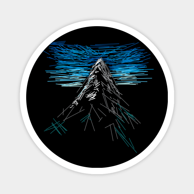 mountain - abstract Magnet by Nikokosmos
